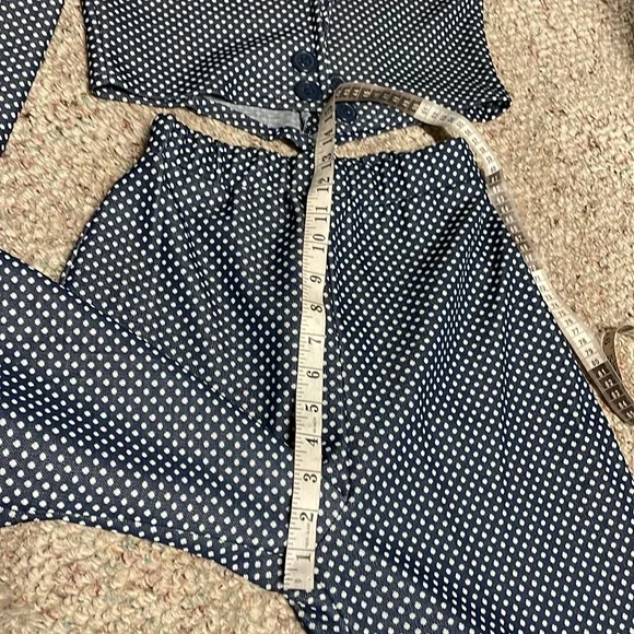 Vintage Navy and White Checkered Pantsuit - Picture 7 of 10